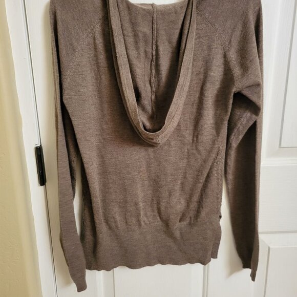 Fate brand lightweight hooded sweater Taupe-Brown SIZE: MEDIUM - Picture 7 of 8